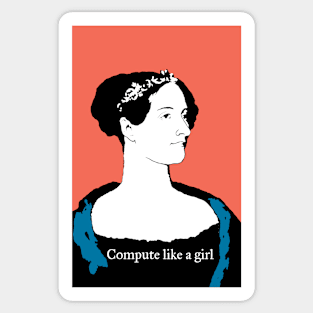 Compute like a Girl Sticker